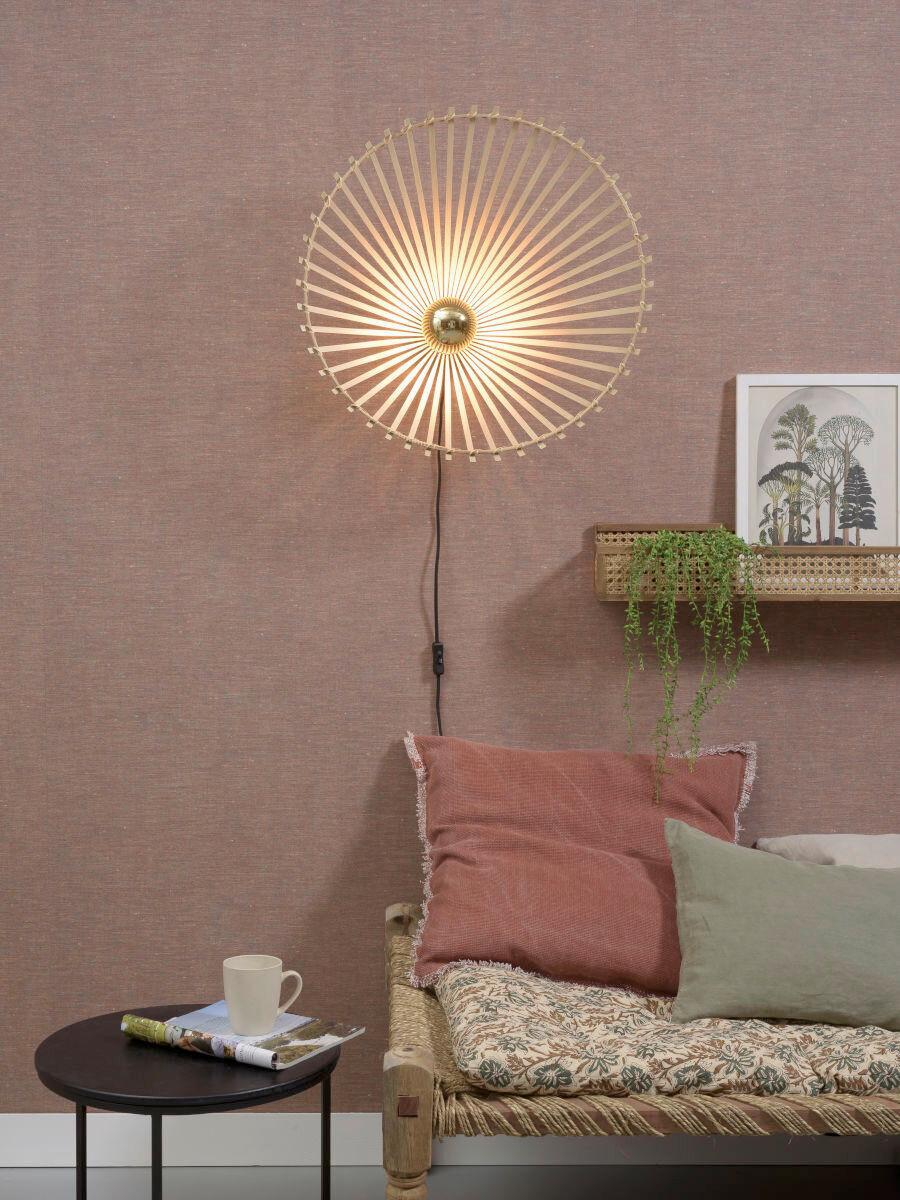 Wandleuchte Bromo/w60/n - Naturfarben, Trend (17/60cm) - Good & Mojo