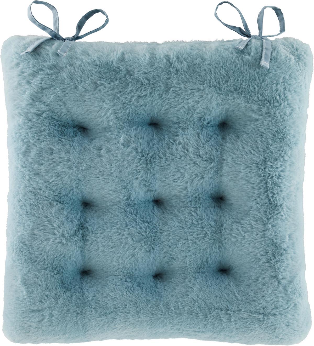 Sitzkissen Cozy - Blau, MODERN, Textil (40/40/4cm) - Luca Bessoni