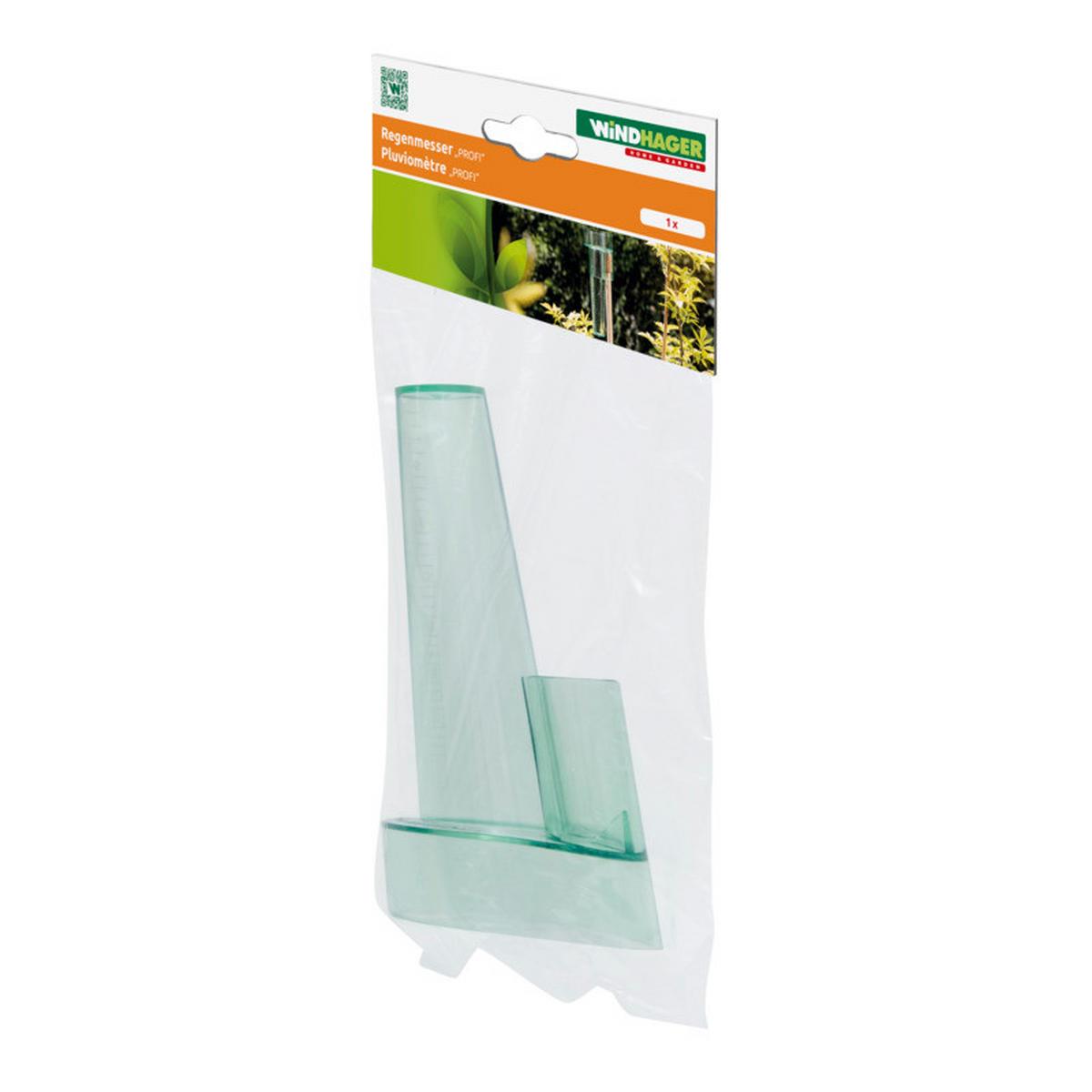 Regenmesser Profi Grün/ Transparent - Transparent/Grün, Basics, Kunststoff (23cm)