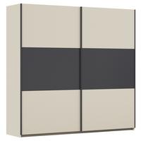 Schwebetürenschrank Neo Grau Champagner B: 218 cm - Champagner/Grau, MODERN, Holzwerkstoff (218/210/59cm) - Rauch Möbel