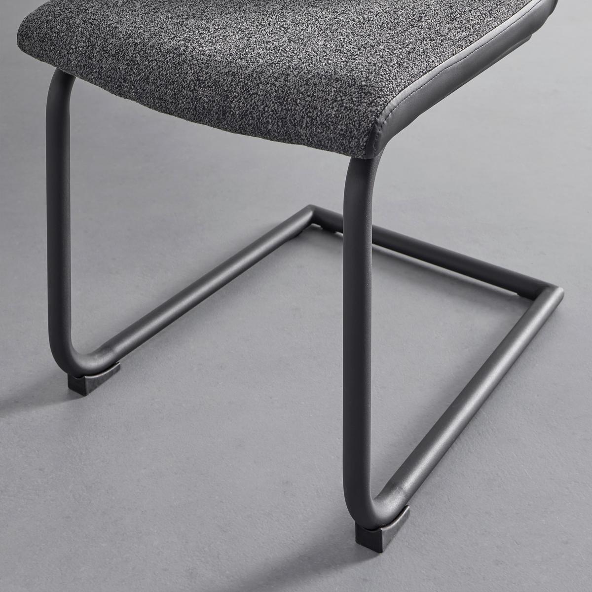 Židle Canio tmavěšedá - černá/tmavě šedá, Moderní, kov/dřevo (44/96/57cm) - Bessagi Home