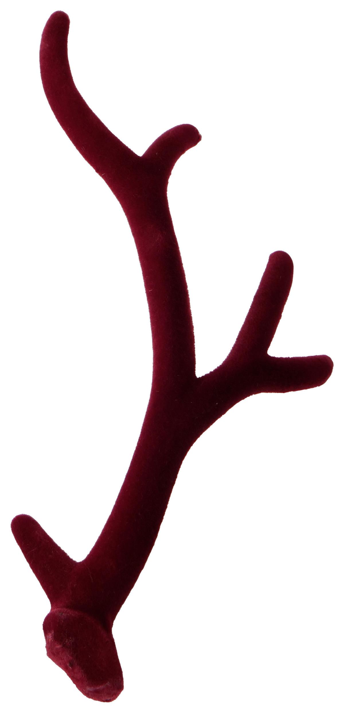 Weihnachtsdeko Geweih Kunststoff 2 Stk. - Basics, Kunststoff (16/30cm)