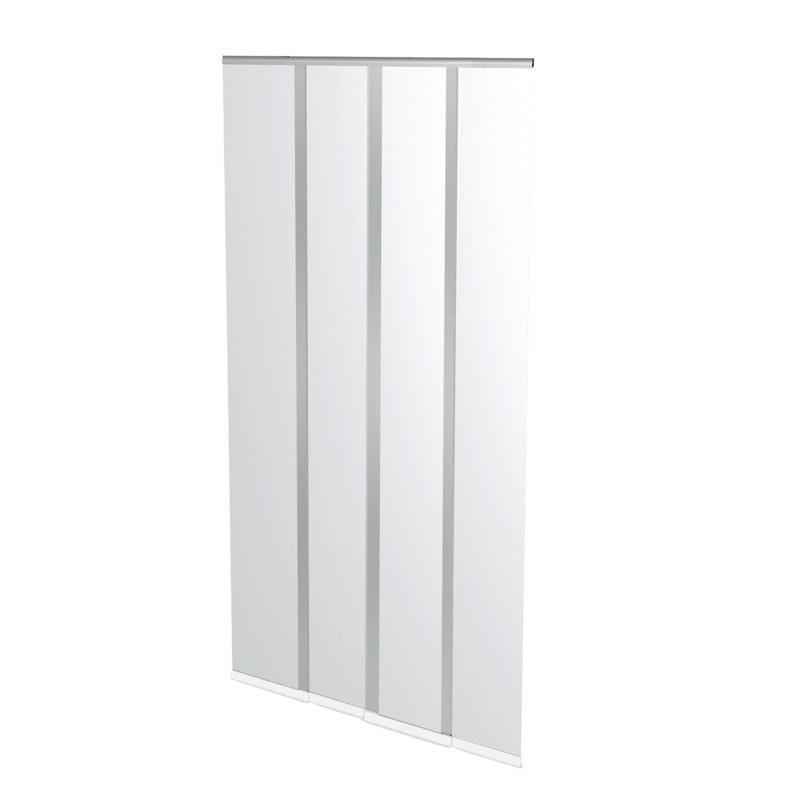 Fliegengitter Tür Klettband 100x220 cm Weiß - Weiß, Basics (100/220cm)