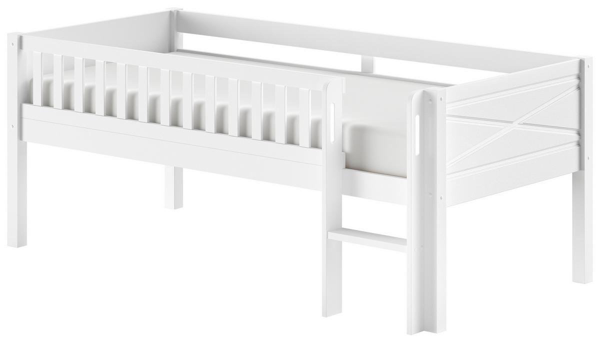 SPIELBETT Scott Weiß 90x200cm - Weiß, MODERN, Holz/Holzwerkstoff (90/200cm) - Vipack