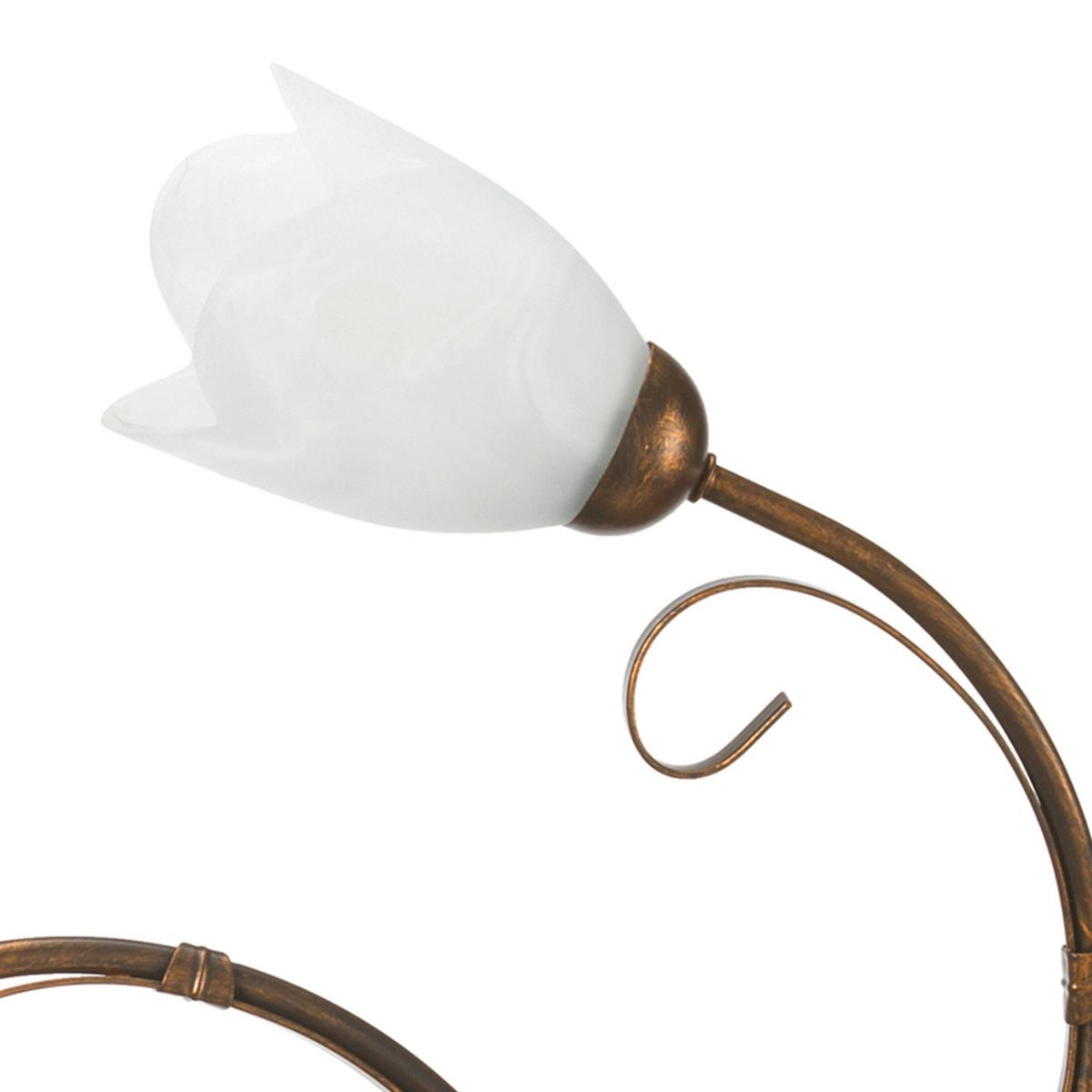 Deckenleuchte Odino Bronzefarben D: 70 Cm - Bronzefarben, KONVENTIONELL, Glas/Metall (70/17cm)