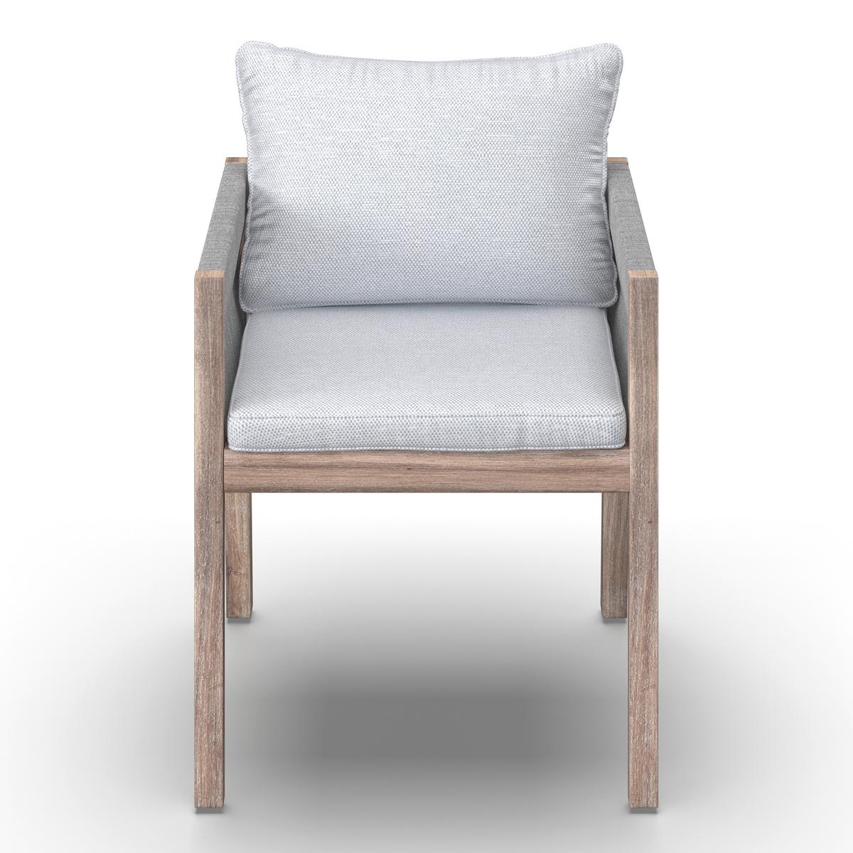 SÚPRAVA ZÁHRADNÉHO NÁBYTKU ALDINA - farba akácie/sivá, Modern, drevo/textil - Bessagi Garden