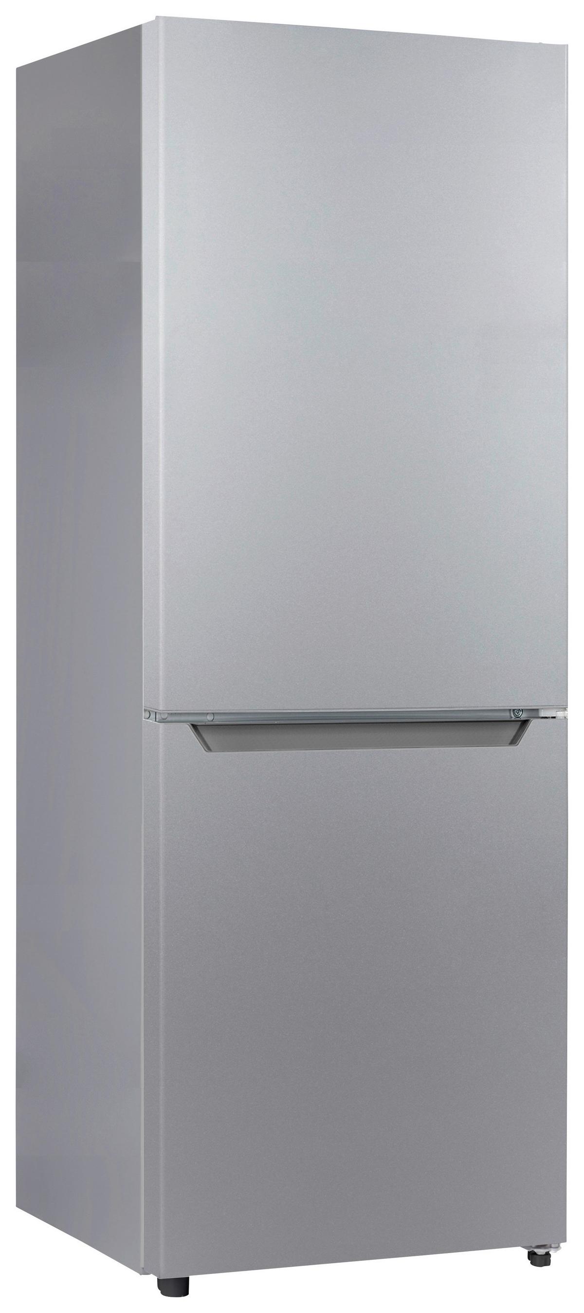 KÜHL-GEFRIER-KOMBINATION Silberfarben B: 47,4 cm - Silberfarben, Basics, Glas/Kunststoff (47,4/144/49,5cm) - Respekta