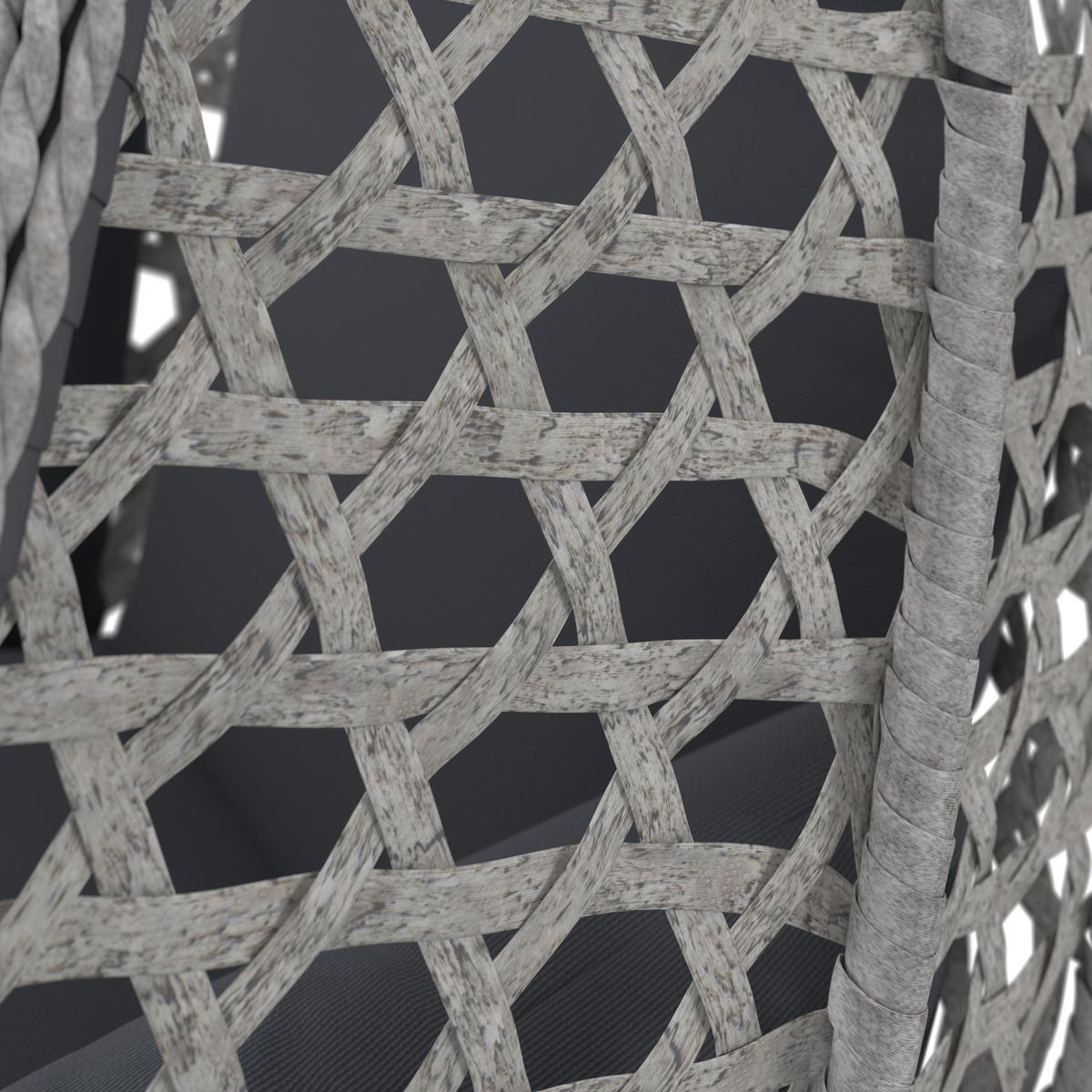 Függőfotel Tiffany - sötétszürke, Modern, műanyag/textil (94/197/68cm) - Beldano