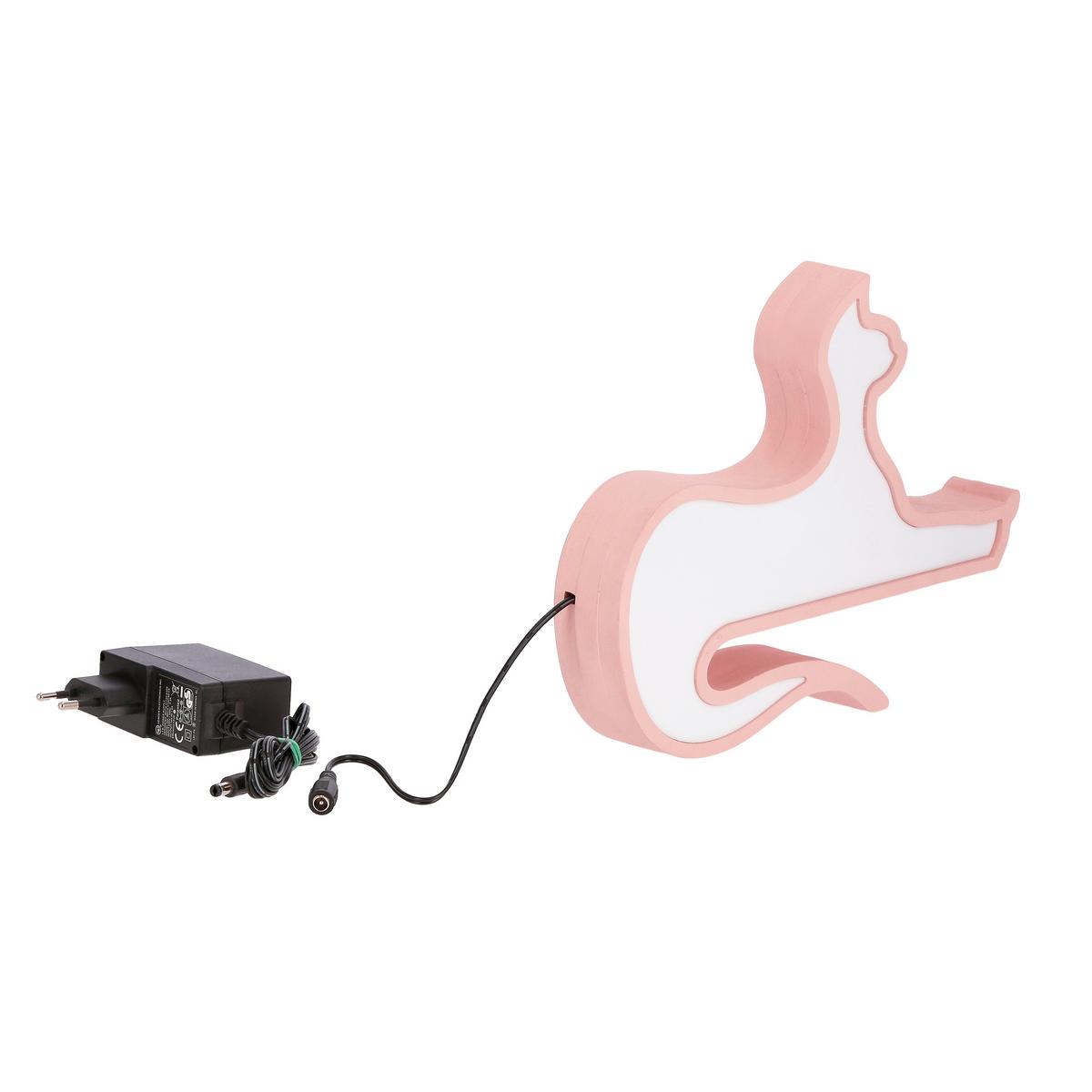 Kindertischleuchte 41-11824 Cat - Pink, Basics, Holzwerkstoff/Kunststoff (28.5/3.5/20.5cm)