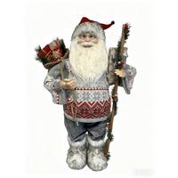 WEIHNACHTSMANN Nikolaus - Rot/Weiß, KONVENTIONELL, Naturmaterialien/Holz (38/27/80cm) - Luca Bessoni