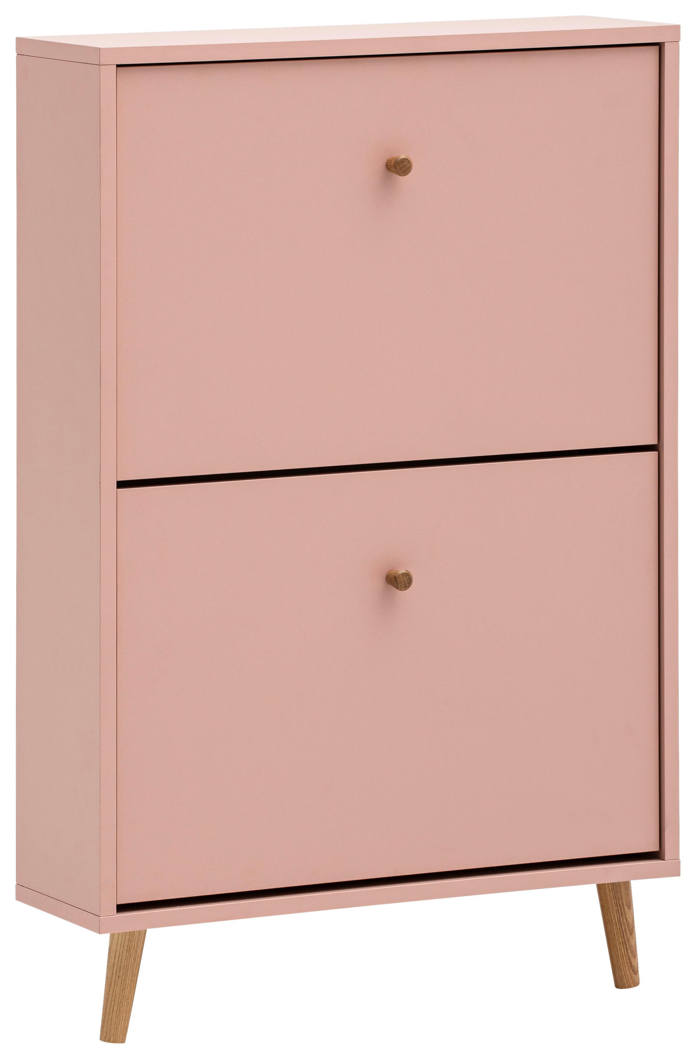 Schuhkipper Bjarne, Aprikose B: 59,8 Cm - Aprikose, Design, Holzwerkstoff (59,8/92,2/19,55cm) - MID.YOU