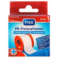 Fixierpflaster Figo 5m Zuschneidbar 1 Rolle Elastisch - Weiß, Basics, Kunststoff (6/4/6cm)
