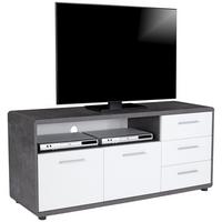 Tv-lowboard Fontana B: 150 Cm Grau/weiß - Schwarz/Weiß, MODERN, Holzwerkstoff (150/60/38cm)