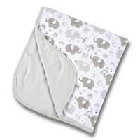 Babydecke Lina - Weiß/Grau, MODERN, Textil (90/90cm) - Luca Bessoni