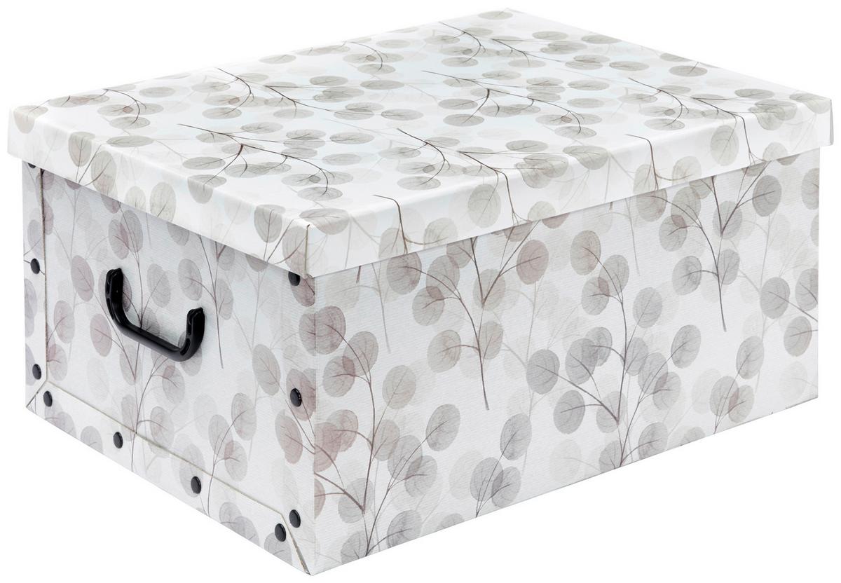 Aufbewahrungsbox Marie Mit Deckel Kunststoff 50x40x25 cm - Multicolor, KONVENTIONELL, Karton/Kunststoff (50/40/25cm) - Luca Bessoni