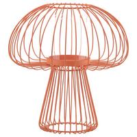 Stojan na svíčky MOCCHI - oranžová, Moderní, kov/sklo (25,3/27,3cm) - Modern Living