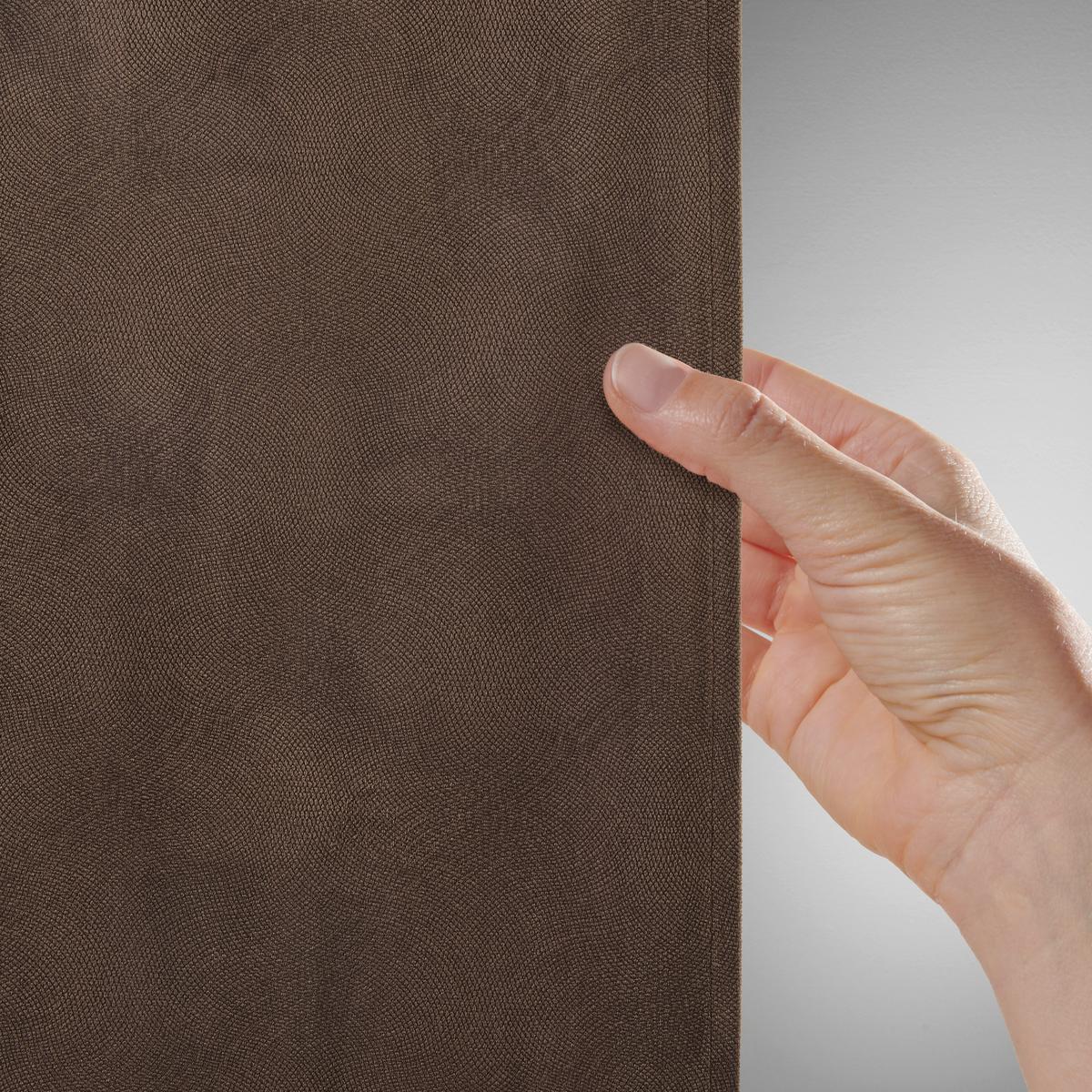 HOTOVÝ ZÁVĚS BIANCA - hnědá, Konvenční, textil (140/245cm) - Modern Living
