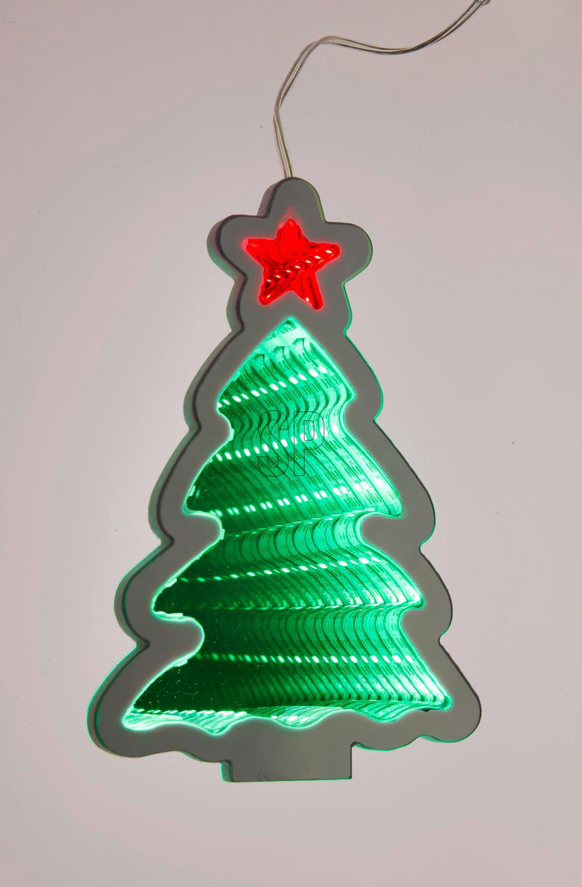 Spiegelleuchte, LED AXT200040 - Multicolor, Basics, Kunststoff (11.8/3.5cm) - X-Mas