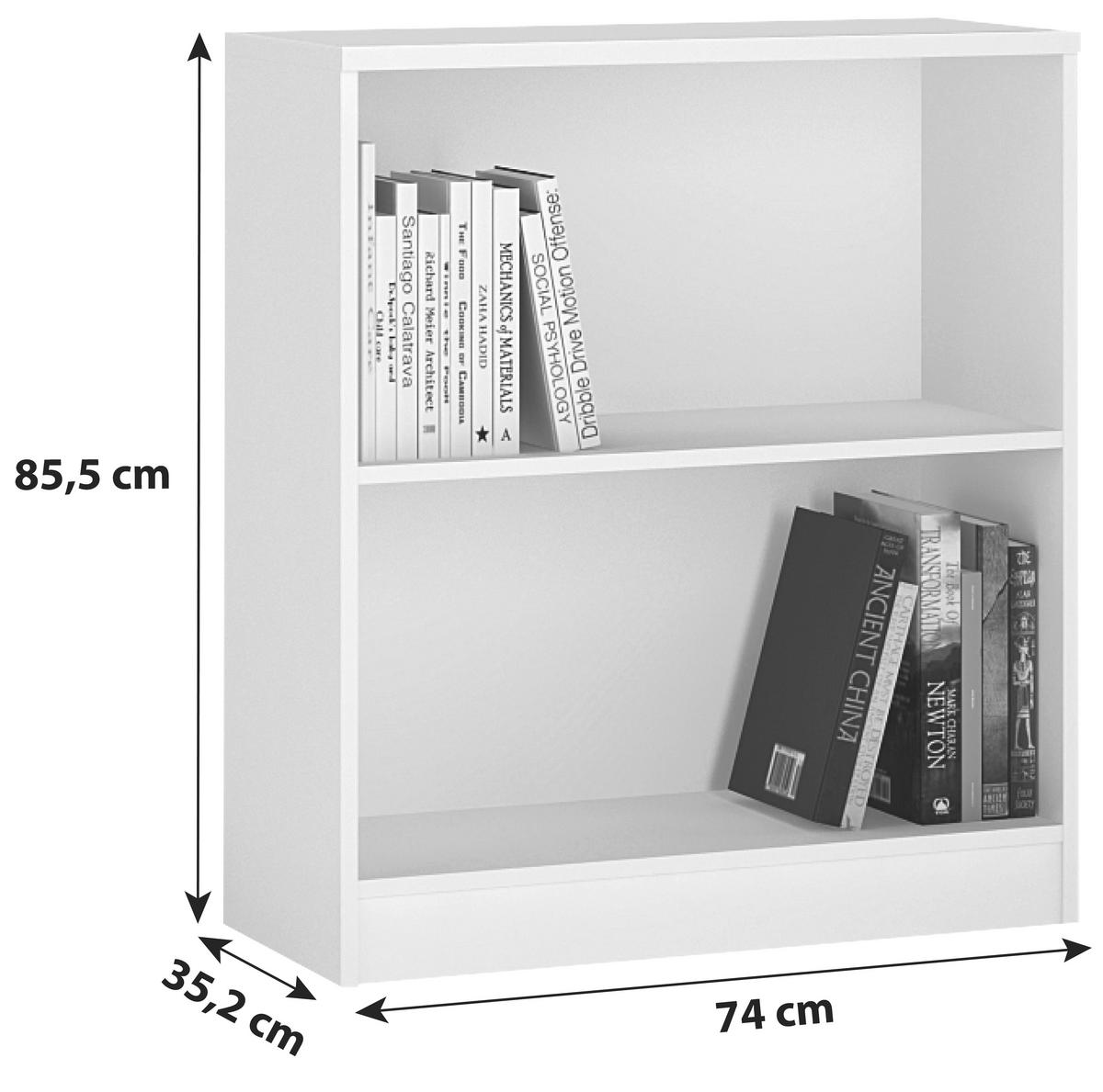 Regal 4-You B 74 cm, Eiche Dekor - Eichefarben, MODERN, Holz (74/85,5/35,2cm)
