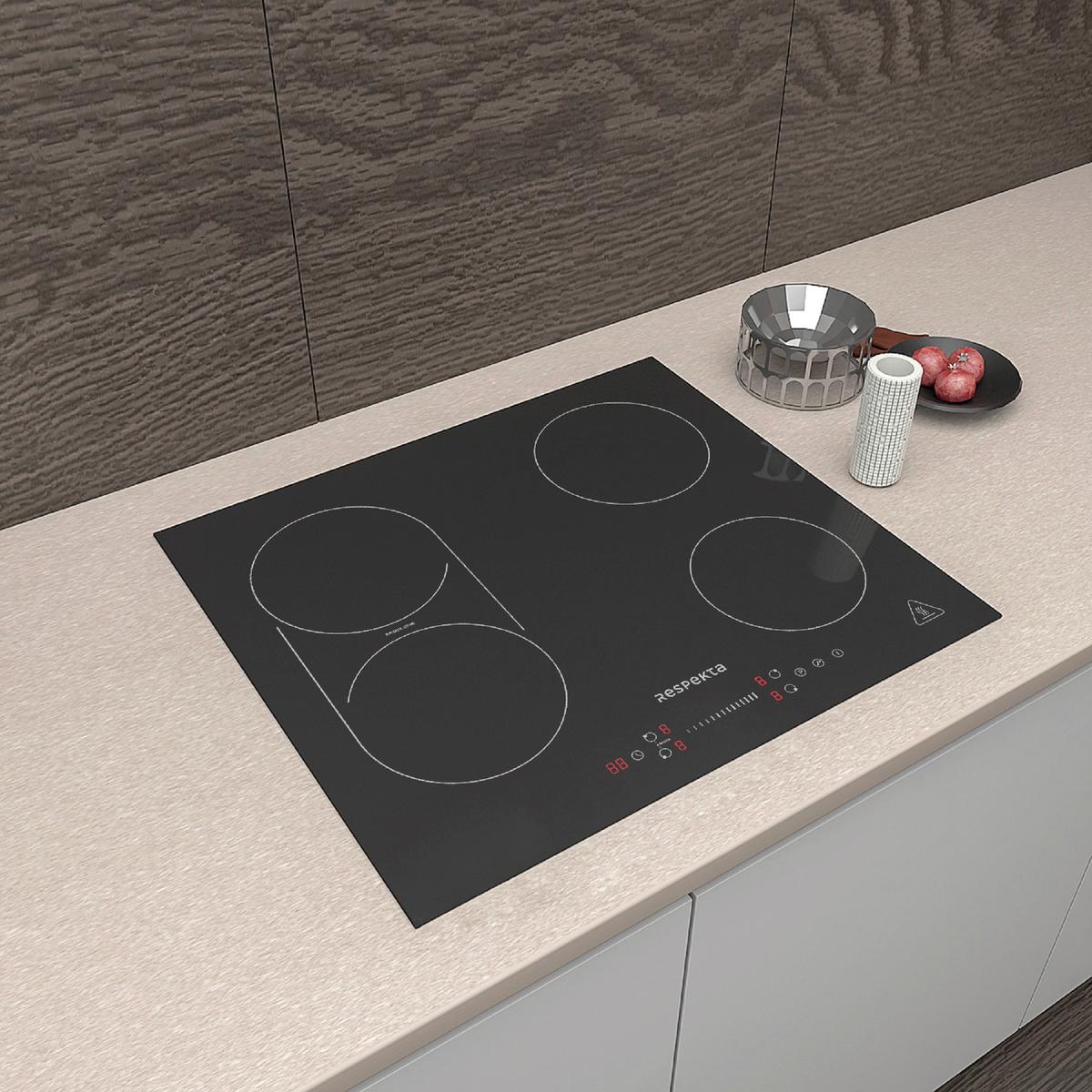 Backofenset Respekta Aset7006600i - Schwarz, Trend, Glas/Metall (59,5/59,5/56,5cm) - Respekta