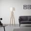 Stojacia Lampa Goa - hnedá/čierna, Moderný, drevo/textil (40/156cm) - Modern Living Stojacia Lampa Goa - hnedá/čierna, Moderný, drevo/textil (40/156cm) - Modern Living