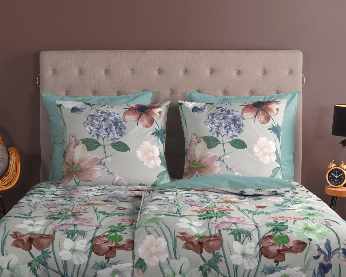 WENDEBETTWÄSCHE FINA - Multicolor/Hellgrau, Design, Textil (140/200cm)
