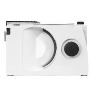 Allesschneider 65w, Stufenlose Regelung - Weiß Hochglanz, Design, Kunststoff/Metall (26,5/21,0/34,0cm) - Ritter