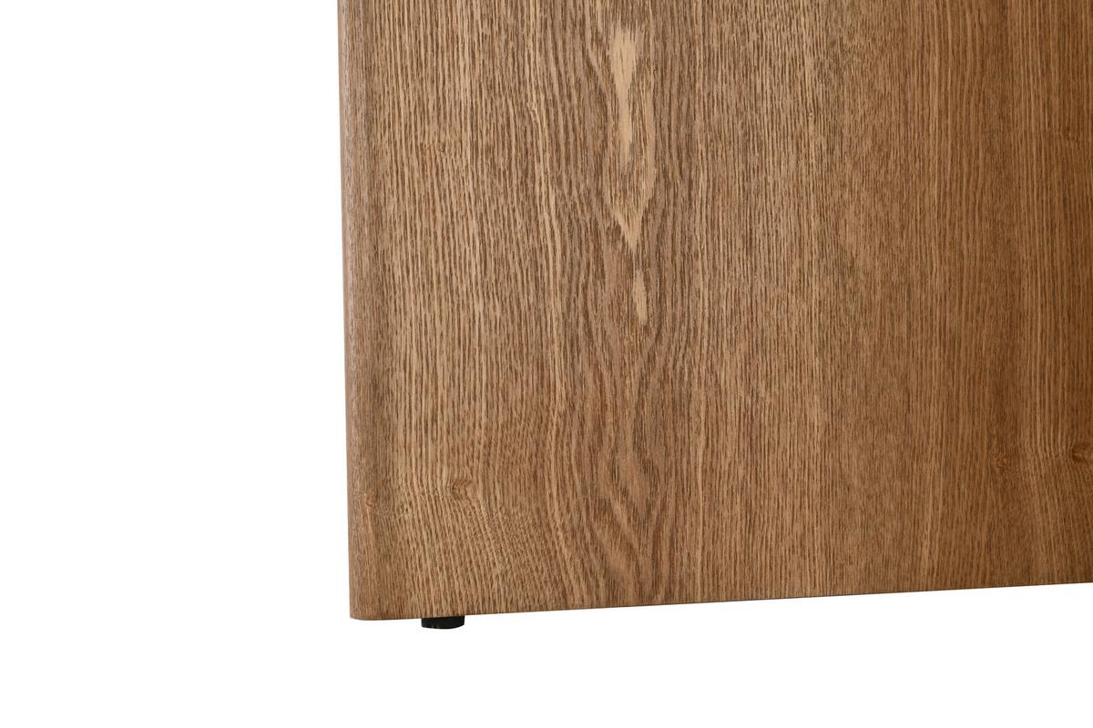 Esstisch Levi Weiß/Eichefarben D: 120 cm - Eichefarben/Weiß, MODERN, Holz/Wellpappe (120/120/75cm) - Livetastic