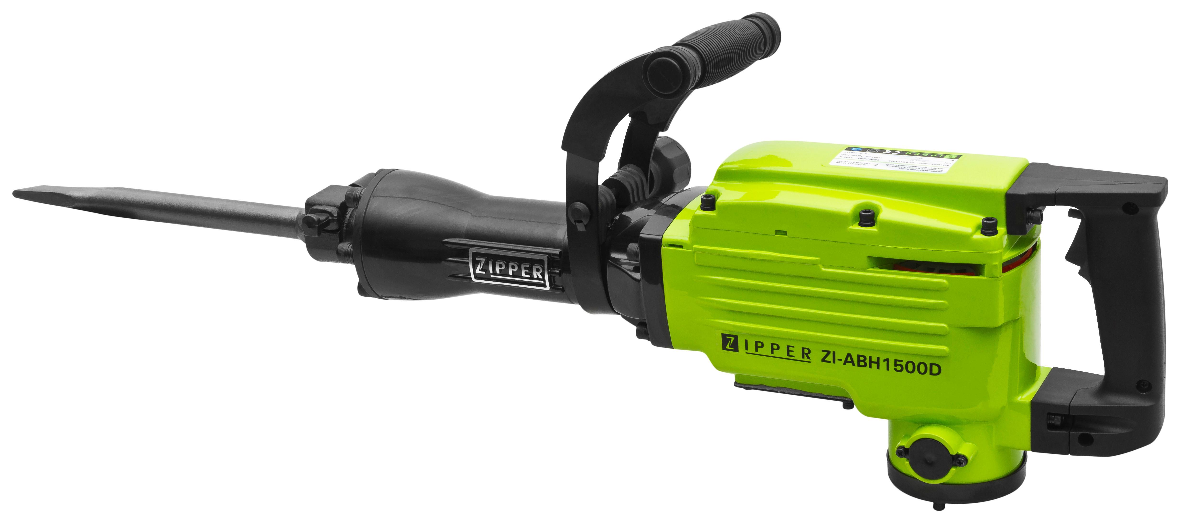 Abbruchhammer Zi-abh1500d 1500 Watt 45 Joule - Schwarz/Grün, MODERN, Metall - Zipper