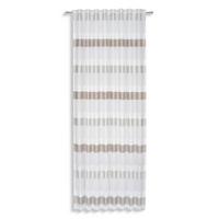 Vorhang mit Kombiband Susanne 135x245 cm Silberfarben/Taupe - Taupe/Silberfarben, MODERN, Textil (135/245cm) - Luca Bessoni