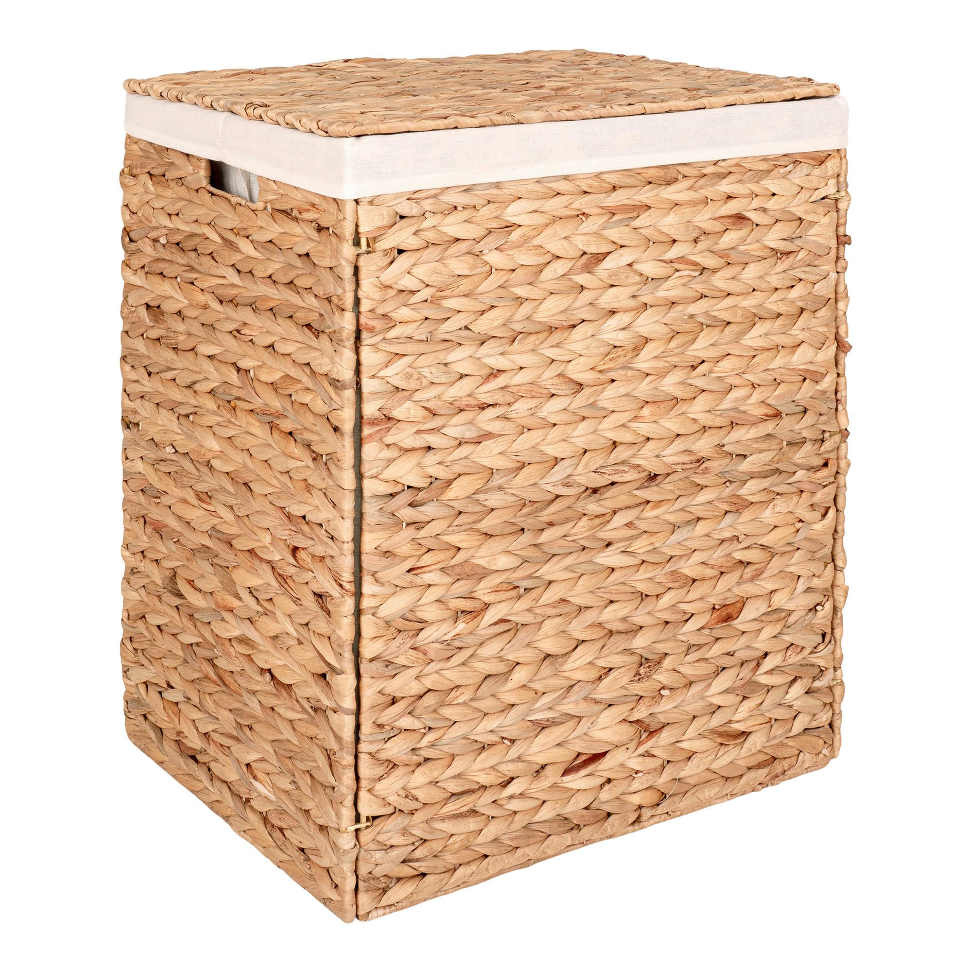Wäschekorb Passo Hellbraun B: 43 cm - Hellbraun, Basics, Naturmaterialien (43/55/32cm)