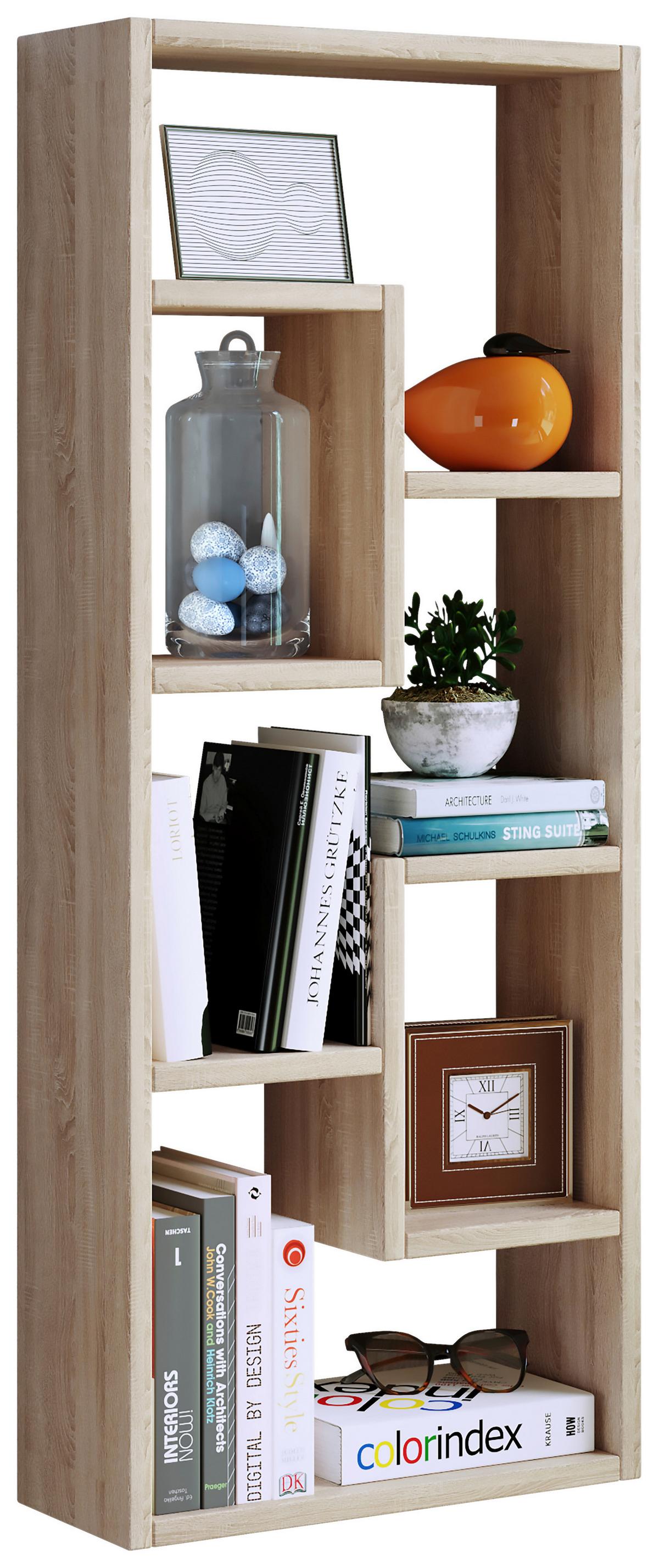 Wandregal Vilota Honigeiche Dekor B:36cm - Honigeiche, Design, Holzwerkstoff (36/92/15cm) - MID.YOU