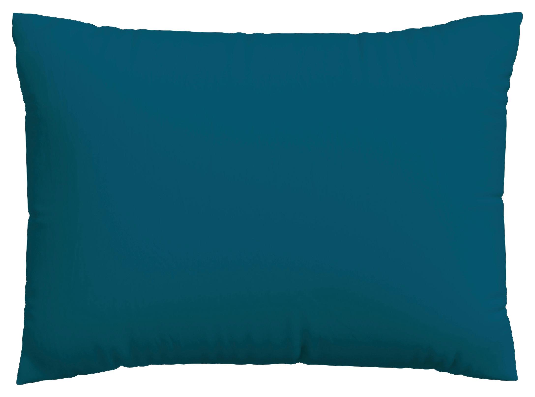 Kissenhülle Jersey 70x90 cm Petrol + Reißverschluss - Petrol, Basics, Textil (70/90cm) - Schlafgut