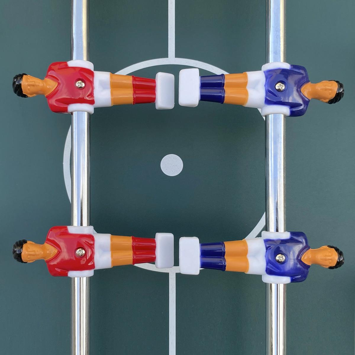 Tischfußball Cougar Holz Weiß 2 Bälle, Klappbar - Weiß, KONVENTIONELL, Holz (61/81/122cm) - Ambia Garden