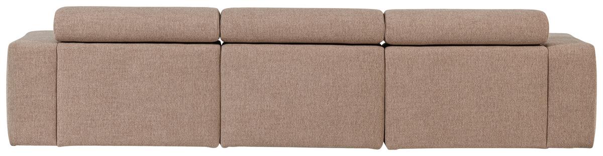 ECKSOFA Novi Taupe S: 173x300cm - Taupe/Schwarz, Design, Textil (173/300cm) - Livetastic