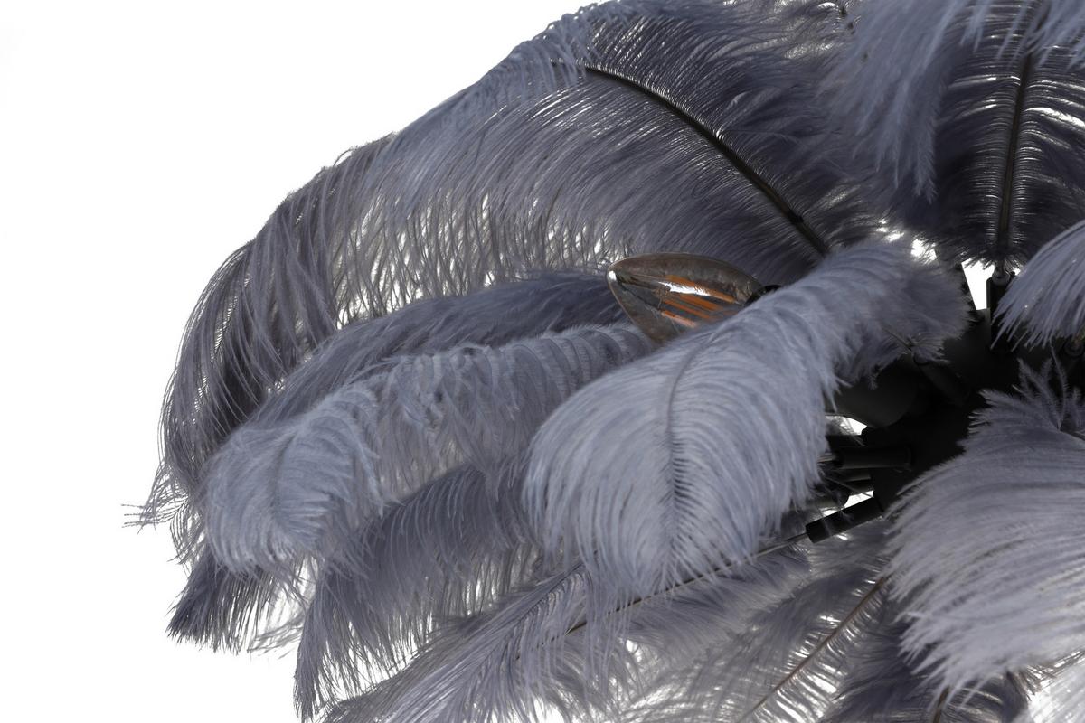 Hängeleuchte Fedi Grau/Schwarz max. 3 Watt - šedá/černá, Moderní, kov/textil (55/55/120cm) - Mömax