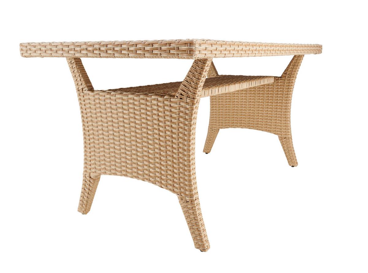 Loungegarnitur 6-tlg. Porto- Multi, Polyrattan Mit Kissen - Hellbraun/Grau, MODERN, Kunststoff/Textil (190/237cm) - Beldano