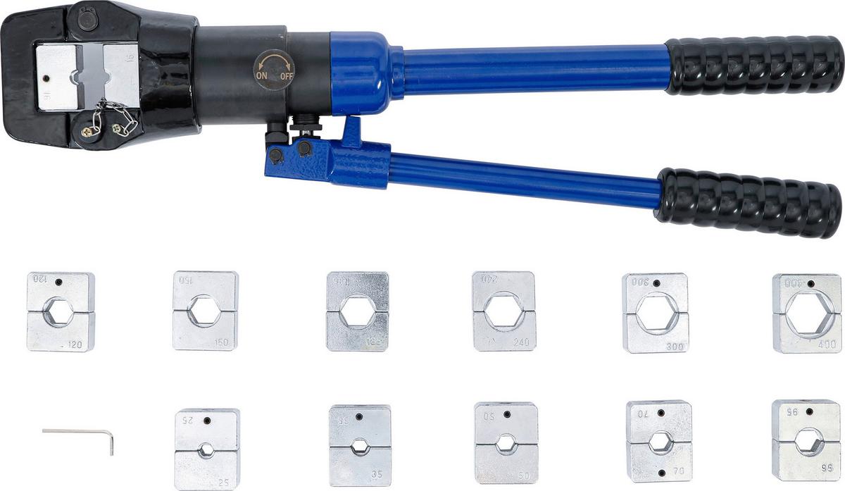 Crimpzangen-Satz Hydraulisch Blau/Schwarz - Blau/Schwarz, Basics (61,8/21,6/9,5cm)