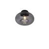 Deckenleuchte Brussels D: 28cm 1-Flammig - Schwarz, Basics, Glas/Metall (28cm) - It's about Romi
