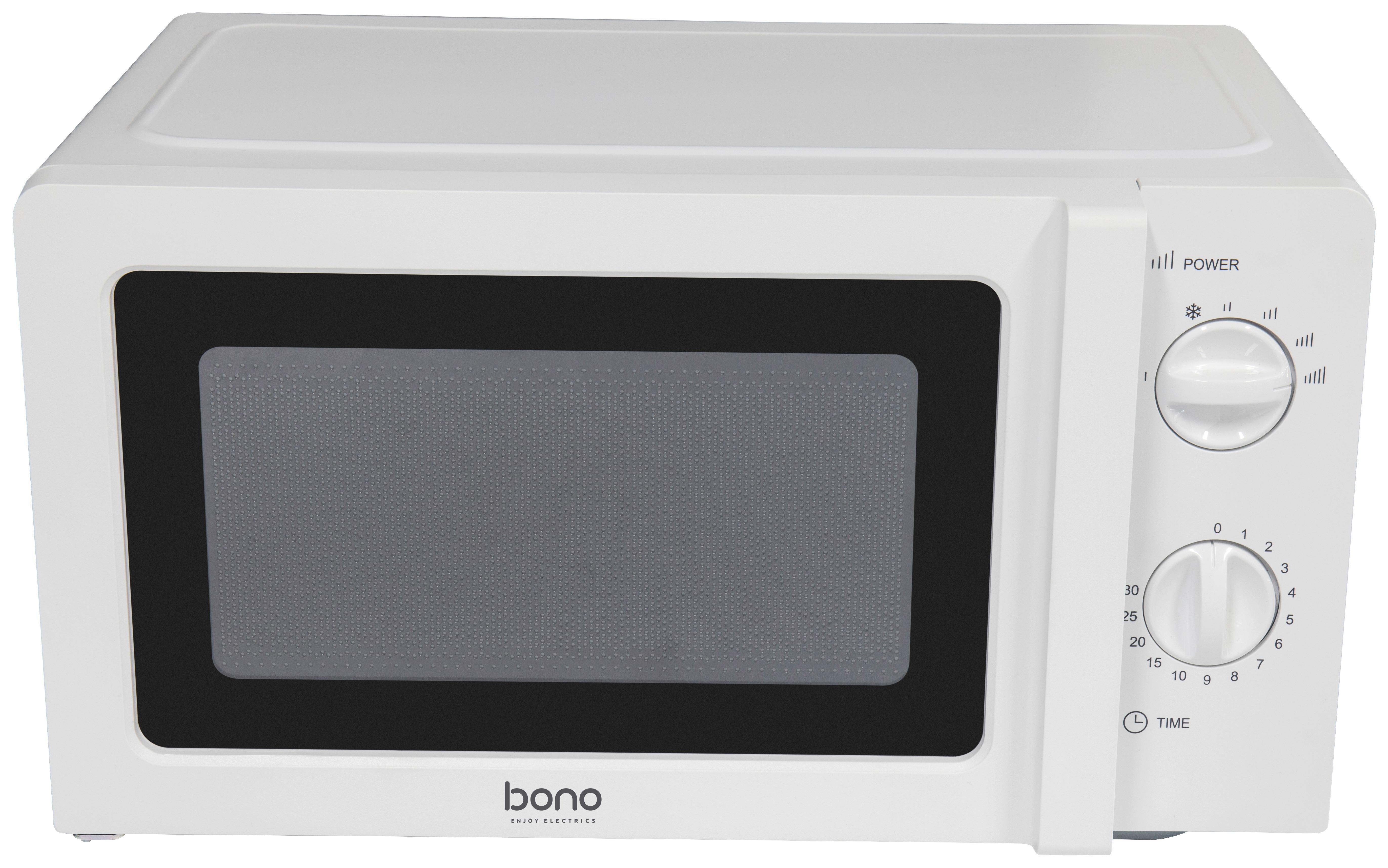 Mikrowelle Madison - Weiß, KONVENTIONELL, Glas/Kunststoff (44,6/31,8/24,1cm) - Bono