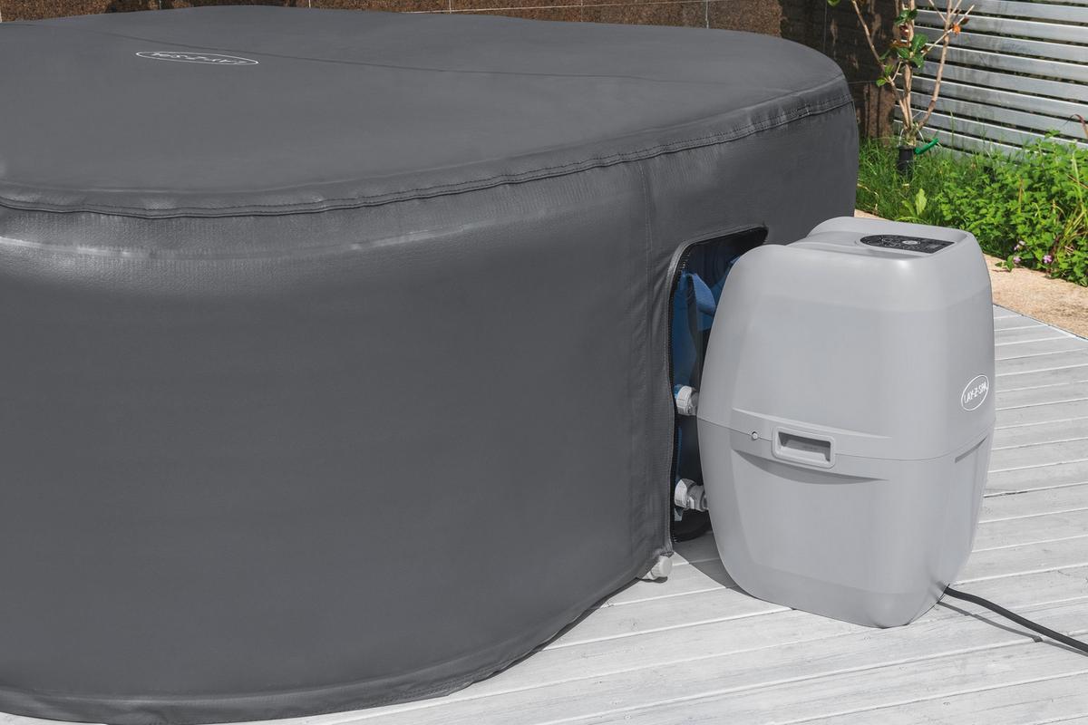 Whirlpoolabdeckung Hildegard - Dunkelgrau, KONVENTIONELL, Kunststoff (180/71cm) - Bestway