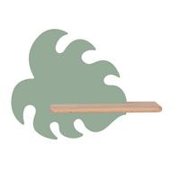 Kinderwandleuchte 21-00941 Monstera - Grün, Basics, Holz/Holzwerkstoff (37/12/27cm)