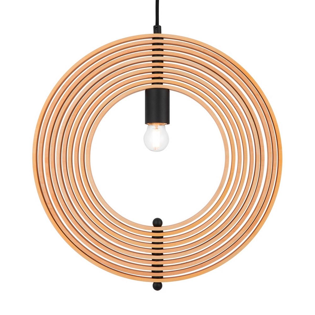 Pendelleuchte Roots - Beige/Schwarz, MODERN, Holz/Metall (43/55,5cm) - MAYTONI