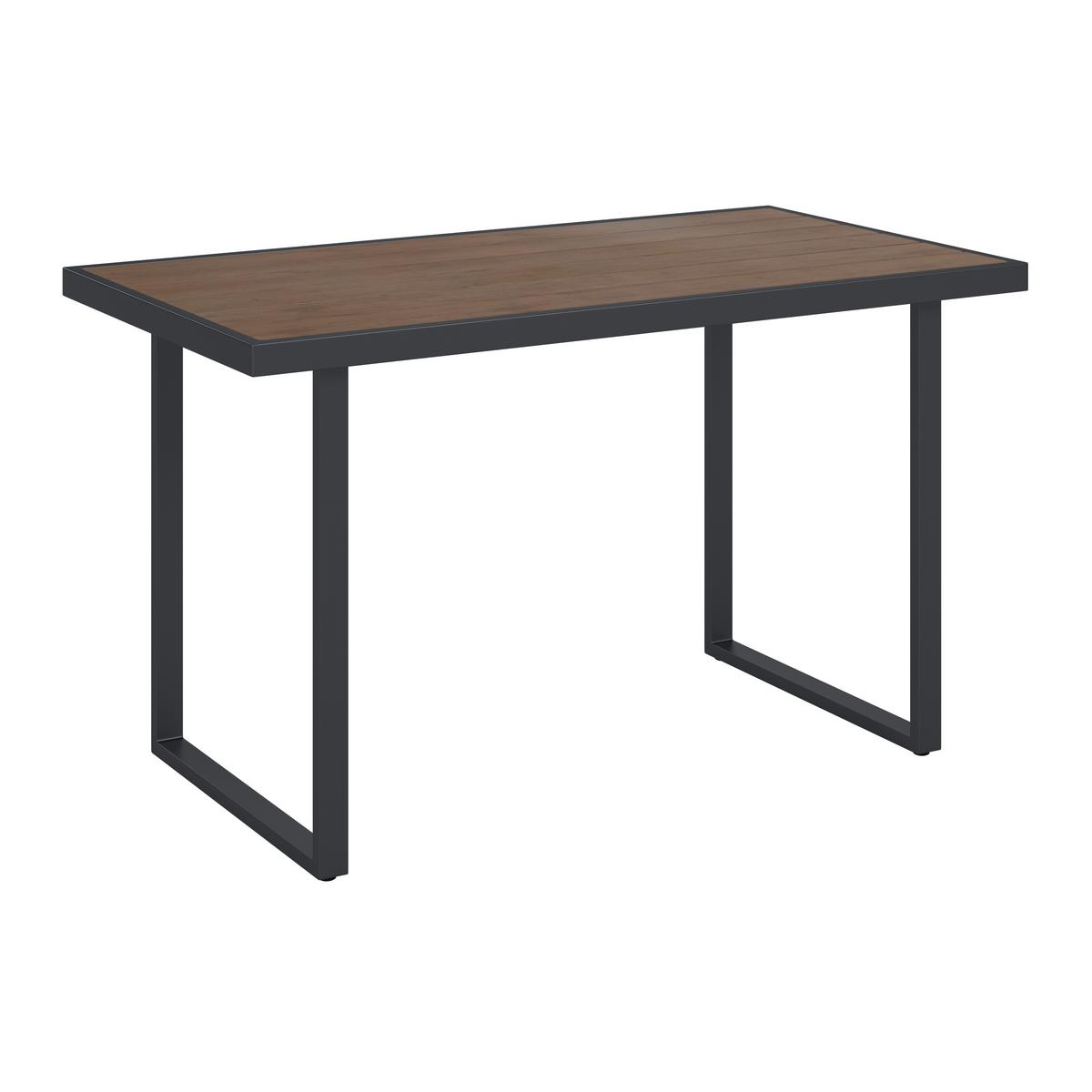 Loungegarnitur 4-tlg Padua Metall/kunststoff Mit Kissen - Dunkelgrau/Schwarz, MODERN, Holz/Kunststoff - Beldano