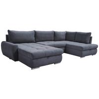 Ecksofa Canion - Chromfarben/Grau, Design, Textil (174/322/173cm) - Livetastic