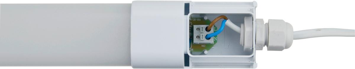 LED-Deckenleuchte L: 150 cm, für In- und Outdoor - Weiß, Basics, Kunststoff (150/4,3/3,2cm)