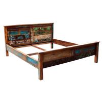 BETTRAHMEN Multicolor 180x200cm - Multicolor, Basics, Holz (180/200cm) - Livetastic