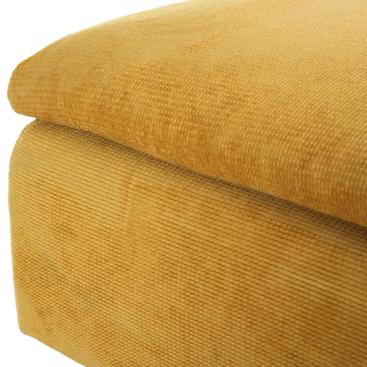 Hocker Fynn, Senfgelb B: 75 cm - Senfgelb/Schwarz, KONVENTIONELL, Textil (75/45/75cm) - MID.YOU