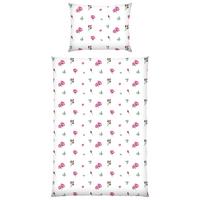 Bettwäsche Susi - Rot/Weiß, KONVENTIONELL, Textil - Ondega