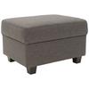 Polsterhocker Norma Braun/ Schwarz Webstoff H: 41 Cm - Wengefarben/Schwarz, Design, Textil (67/41/52cm) - MID.YOU